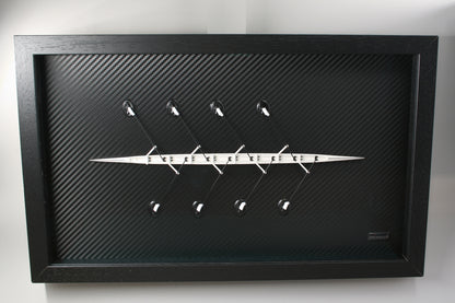 Tableau d’aviron – maquette en relief – Huit (8+)